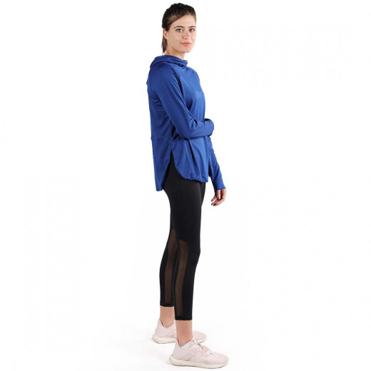 RB Women's Short Running Hoodie, Large Size, Royal Blue Color