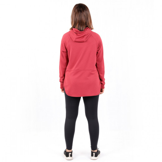 RB Women's Short Running Hoodie, XX Large Size, Peach Color