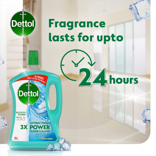 Dettol Aqua Antibacterial Power Floor Cleaner, 3L