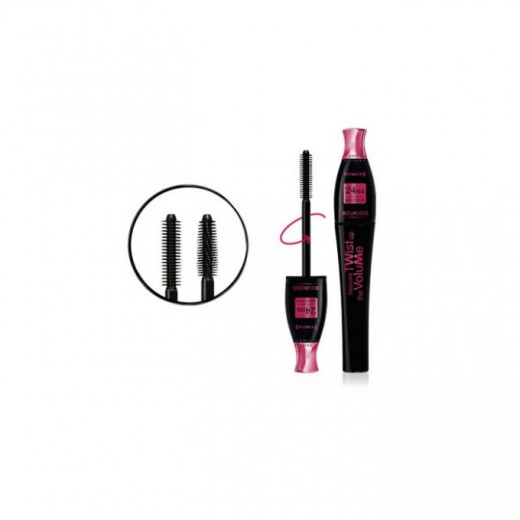 Bourjois Paris Twist Up Volume Black Mascara for Eyelashes, 8 Ml, Pink Color