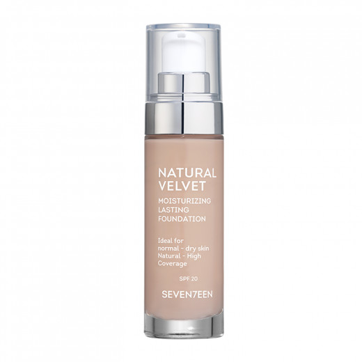 Seventeen Natural Velvet Matte Foundation, Dark Beige Color, Number 06