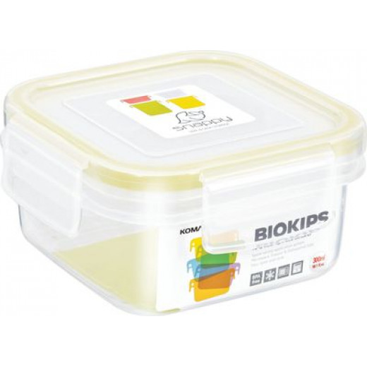 Komax Biokips Square Food Storage Container, 300 ml