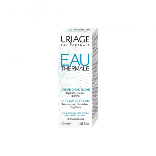 Uriage Thermal Rich Water Cream for Dry Skin, 40 Ml