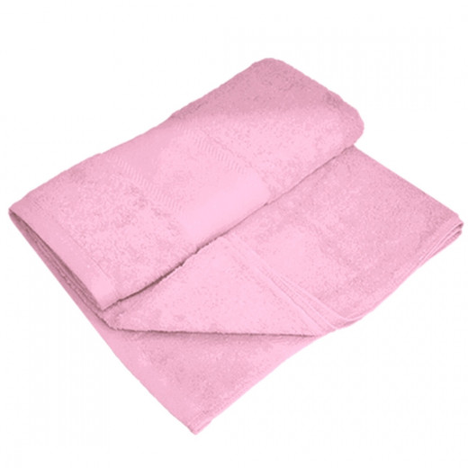 منشفة استحمام قطنية, باللون الزهري الفاتح, 100*150 سم