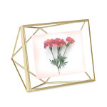 Umbra square photo frame, gold 4*6 cm