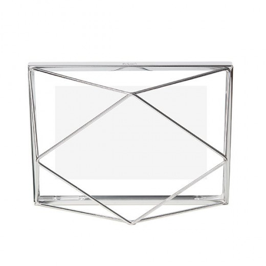 Umbra square photo frame, silver 4*6 cm