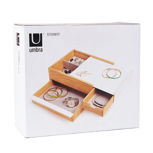 Umbra Jewelry Box, Beige Color