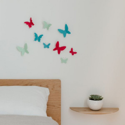 ديكور حائط بتصميم الفراشات, متنوعة الألوان من أومبرا