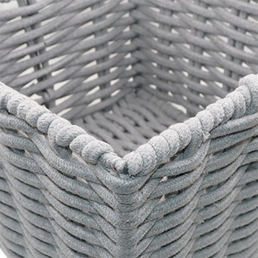 Weva taylor cotton storage basket, grey