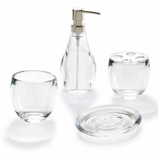 Umbra tooth brush tumbler, clear