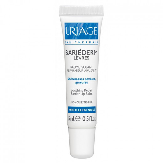 Uriage Bariderm Cica Lips Balm for Dry Lips,15 Ml