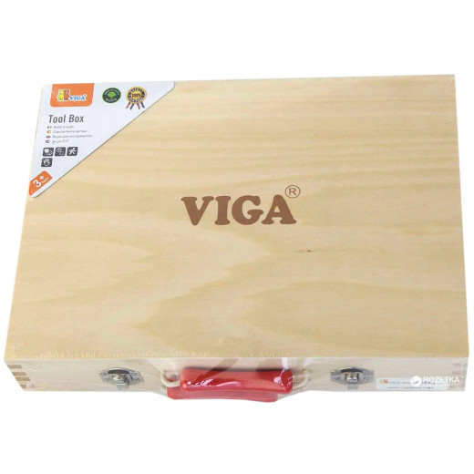 Viga Tool Box For Kids, 10 Pieces