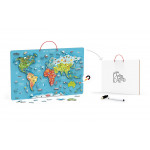 Viga Magnetic World Puzzle + Dry Erase Board