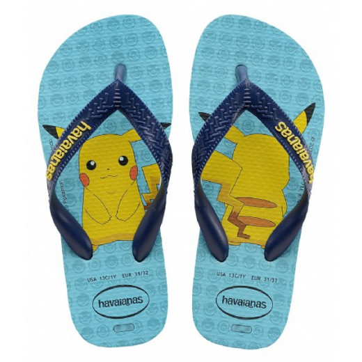 Havaianas Kids Top Pokemon Flip Flop, Blue Color