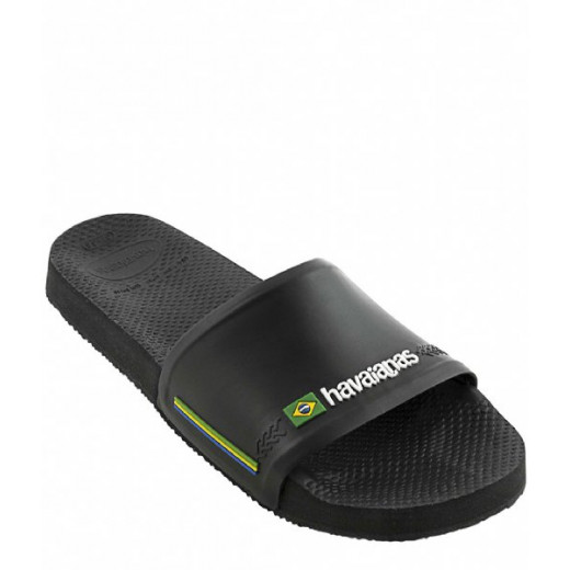 Havaianas Slide Brasil Flip Flop, Black Color