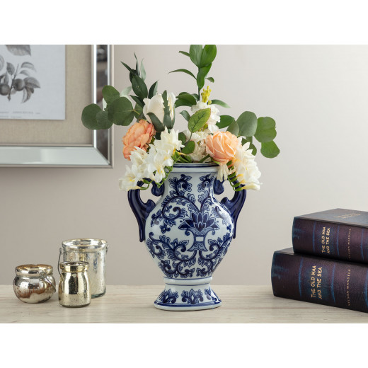 Madame Coco Lille Bleu Blanc Vase