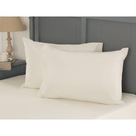 Madame Coco Manon Ranforce Pillowcase, White Color, 2 Pieces