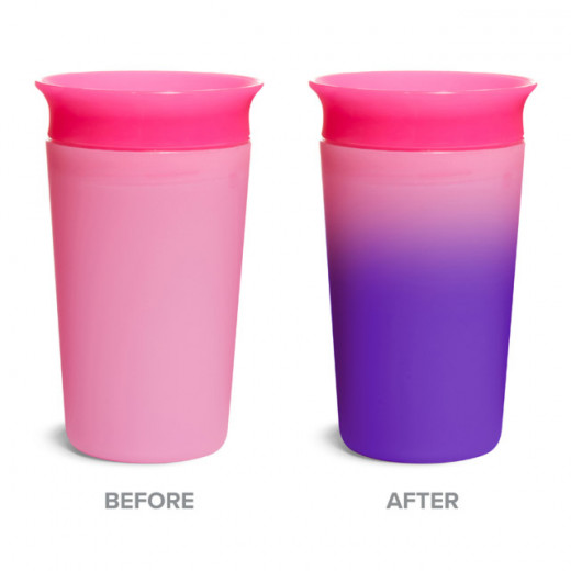 Munchkin Miracle 360° Color Changing Sippy Cup, Pink Color, 266 Ml