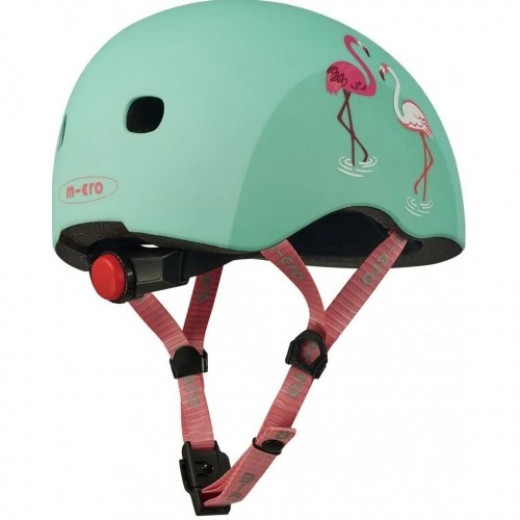 Micro PC Children's Helmet, Flamingo Design, Size Medium