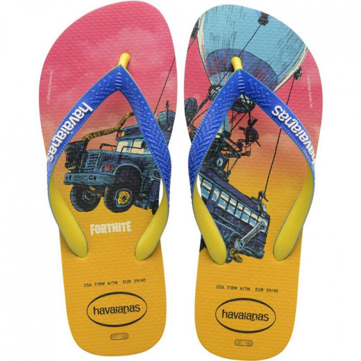 Havaianas Top Fortnite Flip Flop, Citrus Yellow Color, Size 41/42