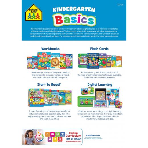 School Zone Kindergarten Basics 64-Page Workbook