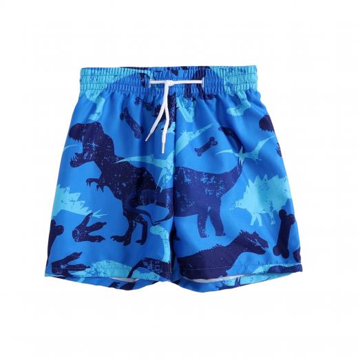 Swim Short, Dinosaur Design, Blue Color