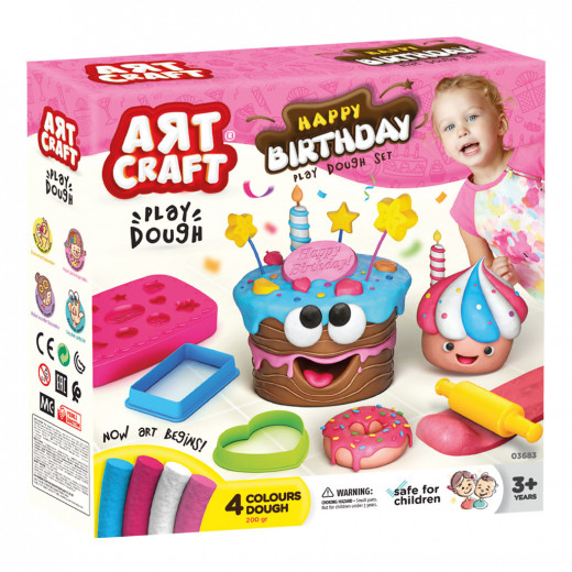 Art Craft Birthday Dough Set, 200 Gram