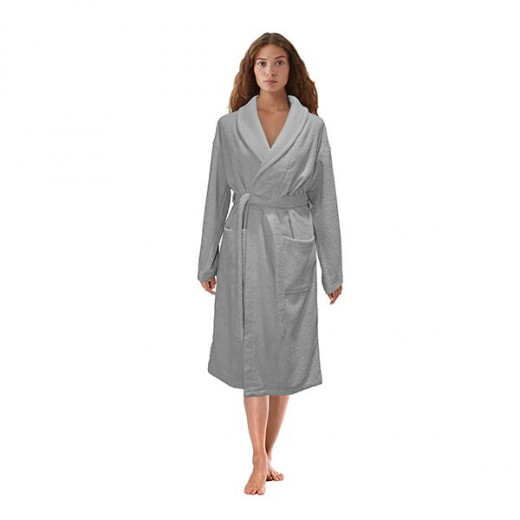 Nova home luna bathrobe, grey color