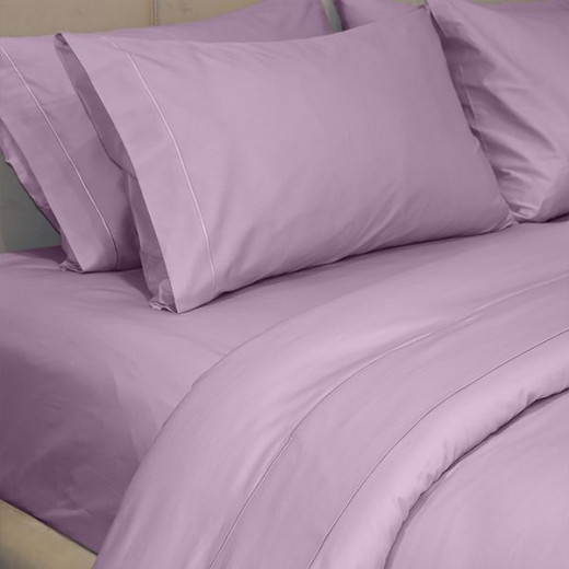 Fieldcrest plain duvet cover, cotton, plum color, super king size