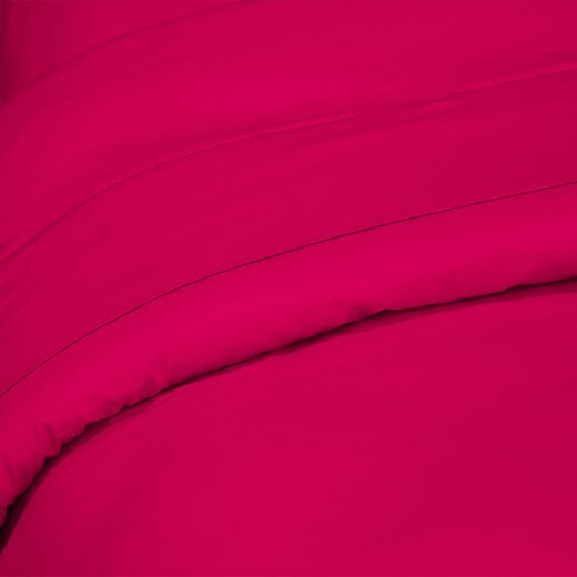 Fieldcrest plain duvet cover, cotton, fuchsia color, king size