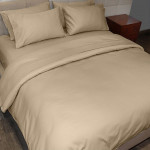 Fieldcrest Plain Duvet Cover, Cotton, Canvas Color, Queen Size