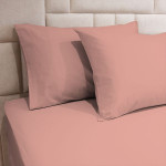 Fieldcrest Plain Pillowcase Set, Cotton, Rose Color, 2 Pieces