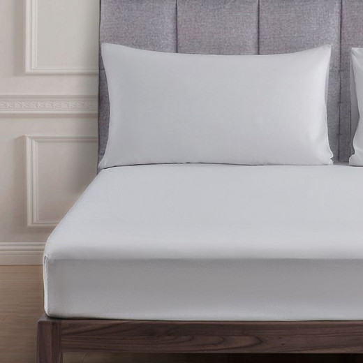 Nova Home UltraPlain Fitted Sheet Set, King Size, Grey Color