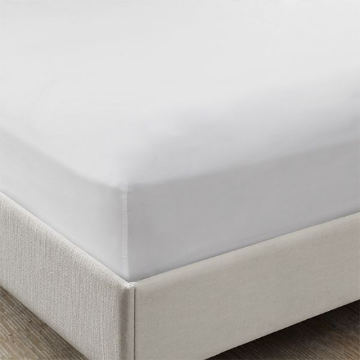 Nova Home Palace Fitted Sheet Set,Queen Size, White Color