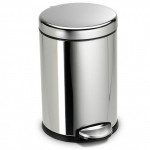 Simplehuman stainless steel trash bin, polished, 4.5 liter