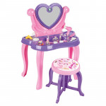 طاولة مكياج للبنات, تصميم قلب, باللون الزهري, 11.5 * 57.5 * 42 سم من بيلسان
