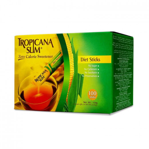 Tropicana Slim Zero Calorie Sweetener, 100 Pieces