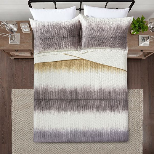 Nova Bed Spread 3 Pieces Set Tanner, Beige Color