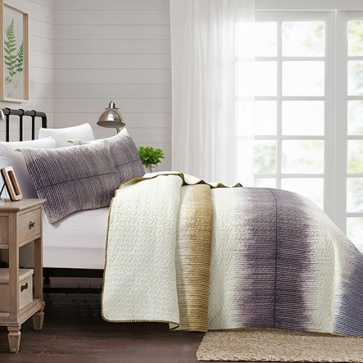 Nova Bed Spread 4 Pieces Set Tanner, Beige Color