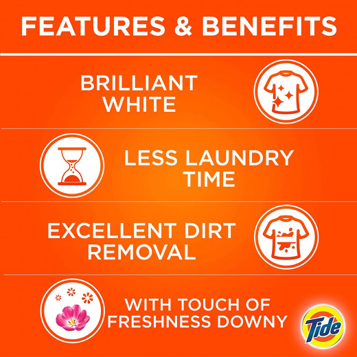 Tide Detergent Powder With Downy, 5 Kg