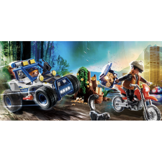Playmobil Action City, Police Off-road Car With Jewel Thief