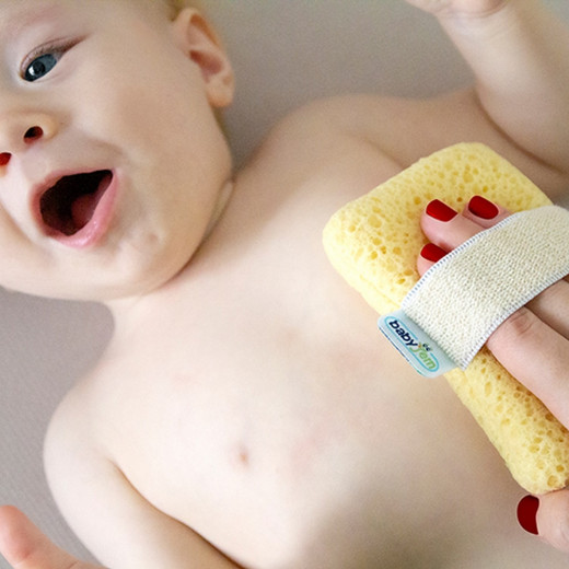BabyJem Baby Bath Sponge with Hand Grip