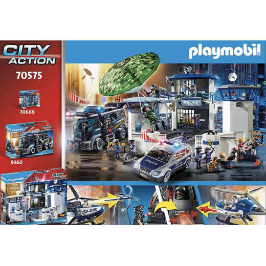 Playmobil Helicopter Pursuit With Runaway Van