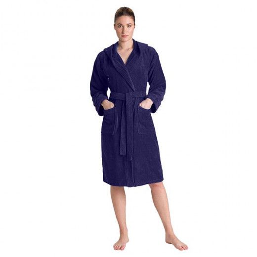 Cannon Plain Bathrobe Cotton, Navy Blue Color