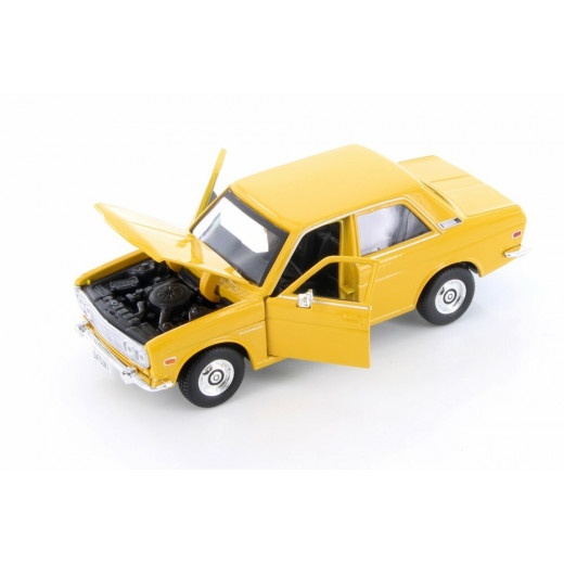 Maisto 1971 Datsun 510, Scale 1:24, Yellow Color