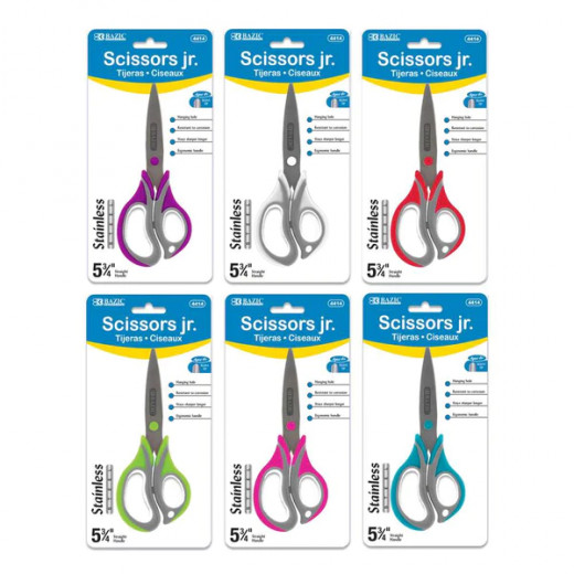 Bazic Kid's Scissors Two Tone Soft Grip