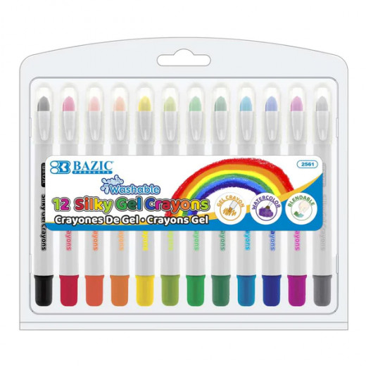 Bazic Silky Gel Crayons 12 Color