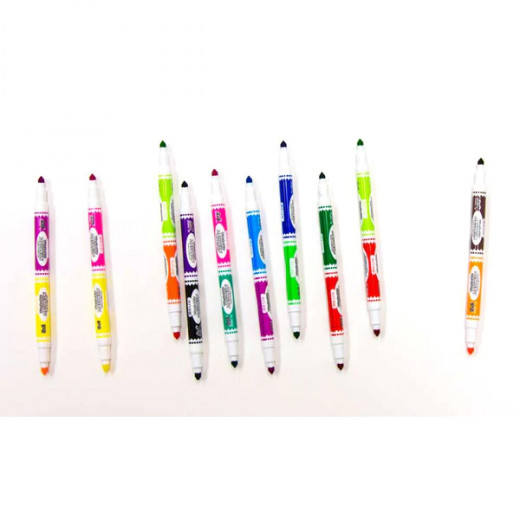 Bazic Double Tip Washable Markers, 8 Markers