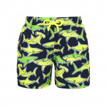 Slipstop Boys Short, Neon Sharks Junior Design, 4-5  Years