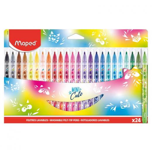 Maped Mini Cute Markers, 24 Colors